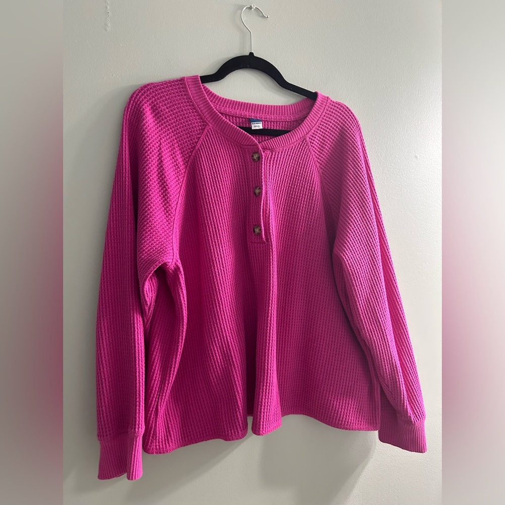 Old navy waffle button up long sleeve